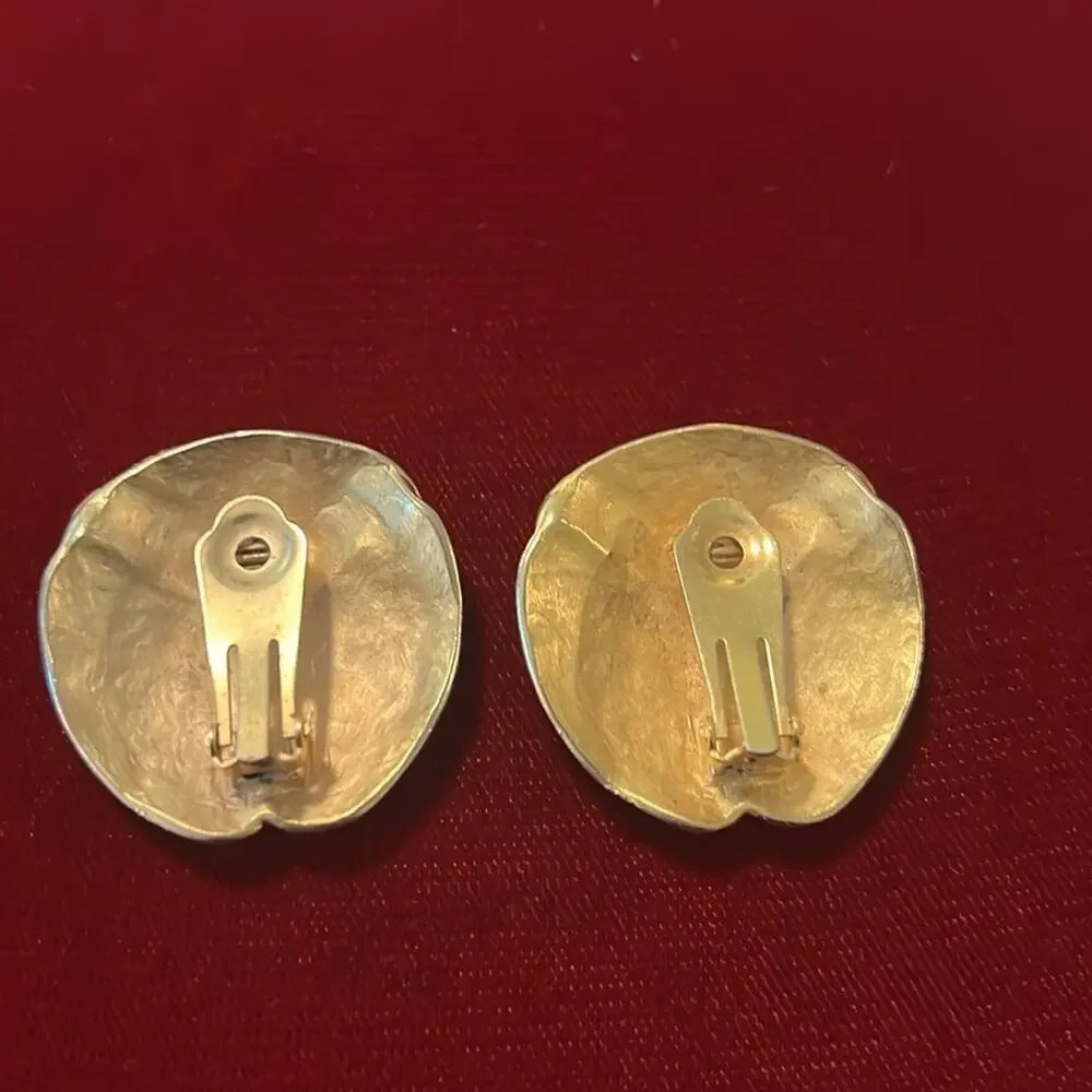 Vintage Tribal Clip Earrings